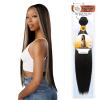 imageSensationnel CKCO bundle weave hair  straight synthetic weaving and sew in and pony tail styles  Curls kinks and Co straight 1 pack 26 inch APPLERED4 MEDBROWN