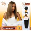imageSensationnel CKCO bundle weave hair  straight synthetic weaving and sew in and pony tail styles  Curls kinks and Co straight 1 pack 26 inch APPLEREDAPPLERED
