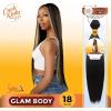 imageSensationnel CKCO bundle weave hair  straight synthetic weaving and sew in and pony tail styles  Curls kinks and Co straight 1 pack 26 inch APPLEREDS1B30
