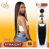 imageSensationnel CKCO bundle weave hair  straight synthetic weaving and sew in and pony tail styles  Curls kinks and Co straight 1 pack 26 inch APPLEREDS1B30