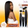 imageSensationnel CKCO bundles multi weavinghair  straight synthetic weaving and sew in and ponytail styles multi lengths  Curls kinks and Co bundle multi straight 14 16 18 inch 4 MEDBROWN1 JETBLACK