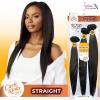 imageSensationnel CKCO bundles multi weavinghair  straight synthetic weaving and sew in and ponytail styles multi lengths  Curls kinks and Co bundle multi straight 14 16 18 inch 4 MEDBROWN1B OFFBLACK