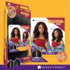 imageSensationnel CKCO vpart wig  narrow vpart unit 8 glueless synthetic heat safe hand tied edges  Curls kinks and co v part wig unit 8 1B OFFBLACKTH1BCOPPER