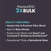 imageSensationnel Premtoo bulk hair braiding  2x jazzy water bulk human hair blend with for boho knotless box or curly loose wave styles HB Prem too 2x jazzy water bulk 1 pack 18 inch BLUSHPINKS27613