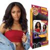 imageSensationnel CKCO vpart wig  narrow vpart unit 8 glueless synthetic heat safe hand tied edges  Curls kinks and co v part wig unit 8 1B OFFBLACKTH1BCOPPER