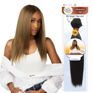 imageSensationnel CKCO bundle weave hair  straight synthetic weaving and sew in and pony tail styles  Curls kinks and Co straight 1 pack 26 inch APPLEREDAPPLERED