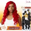 imageSensationnel CKCO bundles multi weavinghair  glam body synthetic weaving and sew in and ponytail styles multi lengths  Curls kinks and Co bundle multi glam body 14 16 18 inch 1B OFFBLACK613 BLONDE