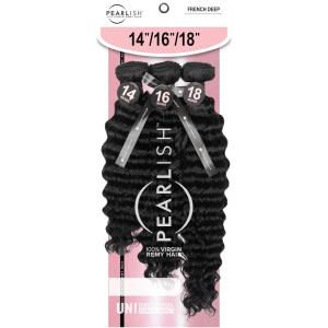 imageSensationnel Pearlish multi bundle hair  french deep pearl conditioned 15a remy beauty supply hair sew in or glue on human hair layered lengths  Pearlish multi french deep 12 14 16 inch NATURALNATURAL