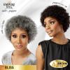 imageSensationnel Empire Human hair wig  Salt and Pepper Denia contouring mesh cap wig  Empire wig Denia T2271 JETBLACK
