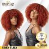 imageSensationnel Empire Yaki weave hair  Empire Kinky Curly human hair yaki texture hair for weaving and sew in styles  Empire Kinky Curly 1 pack 12 inch 2 DARKBROWNT1BBG