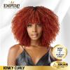 imageSensationnel Empire Yaki weave hair  Empire Kinky Curly human hair yaki texture hair for weaving and sew in styles  Empire Kinky Curly 1 pack 12 inch 2 DARKBROWNT1BBG