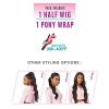 imageSensationnel Instant updown halfwig pony  unit 6 Instant up and down 4 style in 1 half wig and pony drawstring  Instant UD unit 6 T2COPPER1B OFFBLACK