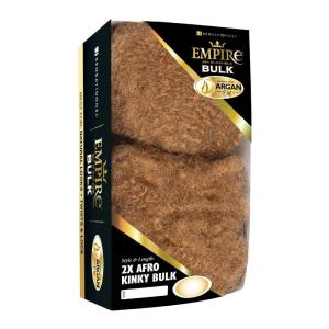 imageSensationnel Empire Bulk hair braiding  Empire 2x Afro Kinky human hair with for knotless boho box styles  HH EMPIRE 2x Afro Kinky Bulk 12 inch M511 JETBLACK