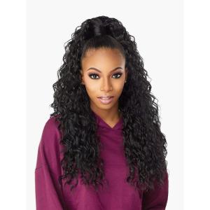 imageSensationnel Instant updown halfwig pony  unit 2 Instant up and down 4 style in 1 half wig and pony drawstring  Instant UD unit 2 1 JETBLACK4 MEDBROWN
