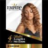 imageSensationnel EMPIRE multi weave hair  Empire Ocean Wave virgin human layered lengths multi with Closure  EMPIRE Ocean Wave 12 14 16 Inch 1B OFFBLACK2 DARKBROWN