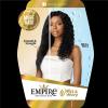 imageSensationnel Empire Multi weave hair  wet and wavy deep human hair 3 bundle layered lengths  Empire Multi Wet and Wavy Deep 12 14 16 inch 1B OFFBLACK2 DARKBROWN