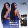 imageSensationnel Empire bulk hair braiding  water wave bulk human hair with for knotless box or curly loose wave hair styles  HH Empire wate wave bulk 1 pack 18 inch 27 HONEYBLONDES427