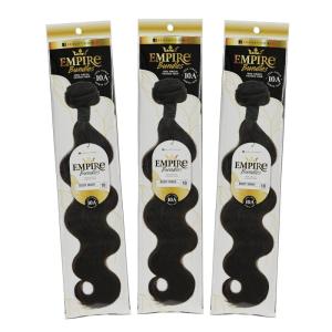 imageSensationnel Empire Bundle weave hair  human hair extensions unprocessed bundle hair  Empire Bundles Body Wave 3 pack 18 inch NATURALNATURAL