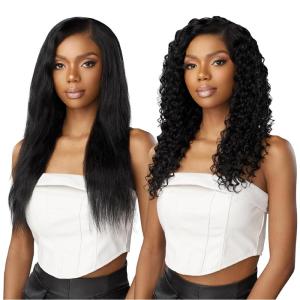 imageSensationnel Empire Multi weave hair  wet and wavy deep human hair 3 bundle layered lengths  Empire Multi Wet and Wavy Deep 12 14 16 inch 1B OFFBLACK1B OFFBLACK