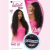 imageSensationnel Instant weave half wig  20 synthetic blendwig adjustable drawstring for seamless hair blending 1B OFFBLACK1 JETBLACK