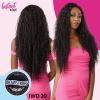 imageSensationnel Instant weave half wig  20 synthetic blendwig adjustable drawstring for seamless hair blending 1B OFFBLACK1 JETBLACK