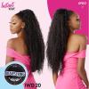 imageSensationnel Instant weave half wig  20 synthetic blendwig adjustable drawstring for seamless hair blending 1B OFFBLACK1 JETBLACK