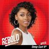 imageSensationnel Rebold curly weave  deep curl 9 3pcs human hair smooth sleek soft texture hair for weaving and sew in styles 1B OFFBLACK1 JETBLACK