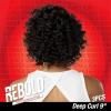 imageSensationnel Rebold curly weave  deep curl 9 3pcs human hair smooth sleek soft texture hair for weaving and sew in styles 1B OFFBLACK1 JETBLACK