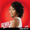 imageSensationnel Rebold curly weave  deep curl 9 3pcs human hair smooth sleek soft texture hair for weaving and sew in styles 1B OFFBLACK1 JETBLACK