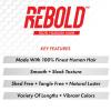imageSensationnel Rebold curly weave  deep curl 9 3pcs human hair smooth sleek soft texture hair for weaving and sew in styles 1B OFFBLACKM44