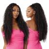 imageSensationnel Instant weave half wig  20 synthetic blendwig adjustable drawstring for seamless hair blending 1B OFFBLACK1 JETBLACK