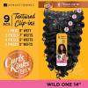 imageSensationnel Curls kinksandco clip in  wide one 14 inch easy to use clips for natural 3c to 4c hair textures 4 MEDBROWN4 MEDBROWN