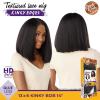 imageSensationnel Curls kinksandco kinkyedges wig  kinky bob 14 inch 13x6 lace frontal natural kinkytexture edged hairline for natural 3c to 4c hair textures 2 DARKBROWN1 JETBLACK