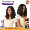 imageSensationnel Curls kinksandco kinkyedges wig  kinky bob 14 inch 13x6 lace frontal natural kinkytexture edged hairline for natural 3c to 4c hair textures 2 DARKBROWN1 JETBLACK