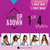 imageSensationnel Instant updown halfwig pony  IUD 20 4 style in 1 half wig and pony drawstring 1 JETBLACK1 JETBLACK