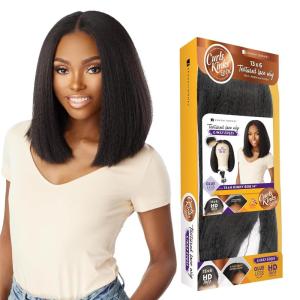 imageSensationnel Curls kinksandco kinkyedges wig  kinky bob 14 inch 13x6 lace frontal natural kinkytexture edged hairline for natural 3c to 4c hair textures 2 DARKBROWN1 JETBLACK