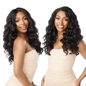 imageSensationnel What lace 13x6 Wigs  yadira lacefrontal hand tied glueless synthetic with natural density preplucked hairline BALAYAGECARAMELBALAYAGECARAMEL