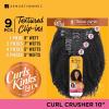 imageSensationnel Curls kinksandco clip in  curl crusher 10 inch easy to use clips for natural 3c to 4c hair textures 1 JETBLACKT2BG