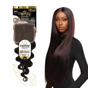 imageSensationnel Empire bundle 4x4 closure  loose deep 12 inch HD lace large free parting lace frontalclosure unprocessed human hair weave NATURALBLACKNATURALBLACK