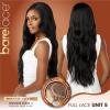 imageSensationnel Bare lace fulllace wig  unit 5 human hair blend all lacefrontal glueless synthetic 180 degree preplucked hairline 1 JETBLACK1 JETBLACK