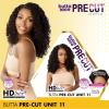 imageSensationnel Butta lace precut wigs  unit 11 glueless extra wide 5 inch deep parting synthetic pre tweezed smaller knot hairline 1 JETBLACKBALAYAGESUNKISSED