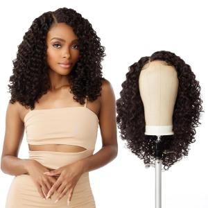 imageSensationnel Butta lace precut wigs  unit 11 glueless extra wide 5 inch deep parting synthetic pre tweezed smaller knot hairline 1 JETBLACKBALAYAGEMOCHA