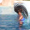 imageSensationnel Ruwa prestretched braiding hair  3x deep 18 inch water repellent kanekalon fast dry synthetic sports itch free 1 pack 1 JETBLACKSM27613