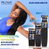 imageSensationnel Ruwa prestretched braiding hair  3x deep 24 inch water repellent kanekalon fast dry synthetic sports itch free 1 pack 1 JETBLACKSM27613