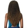 imageSensationnel Ruwa prestretched braiding hair  3x water wave 18 inch water repellent kanekalon fast dry synthetic sports itch free 1 pack 1B OFFBLACKRED
