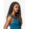 imageSensationnel Ruwa prestretched braiding hair  3x water wave 18 inch water repellent kanekalon fast dry synthetic sports itch free 1 pack 1B OFFBLACKRED