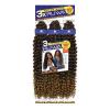 imageSensationnel Ruwa prestretched braiding hair  3x water wave 18 inch water repellent kanekalon fast dry synthetic sports itch free 1 pack 1B OFFBLACKSM1B30