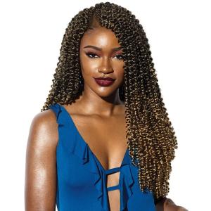 imageSensationnel Ruwa prestretched braiding hair  3x water wave 18 inch water repellent kanekalon fast dry synthetic sports itch free 1 pack 1B OFFBLACKSM1B27