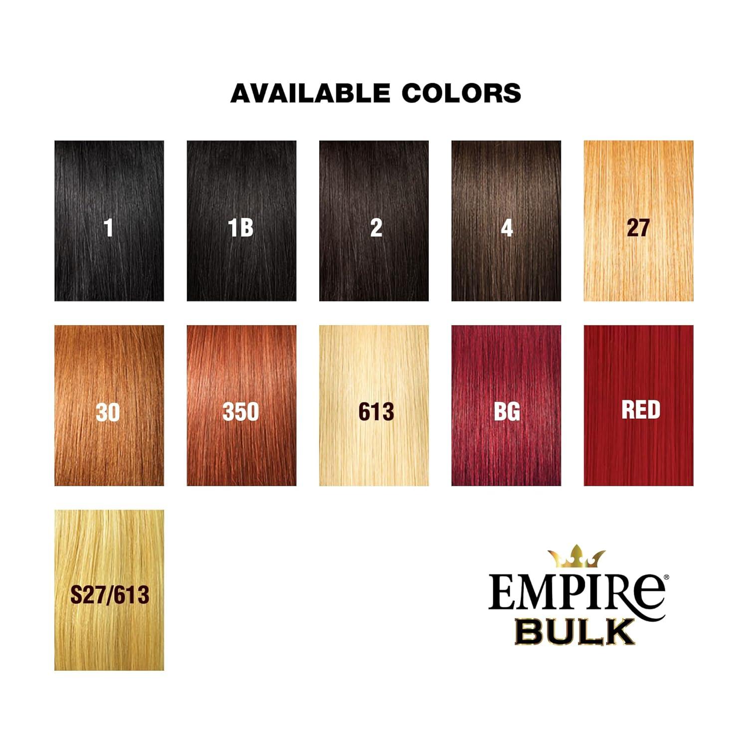 imageSensationnel Empire bulk braiding  water wave 14 inch human hair braids for knotless boho box or curly loose wave styles 1 JETBLACKBG BURGANDY