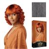 imageSensationnel Empire bob humanhair wig  wavy cut 12 inch face framing mesh cap for comfort with bangs 1 JETBLACKM44